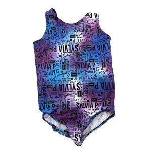 Sylvia P Chromatic Girls Leotard Child 10 Multicolor Polyester Spandex